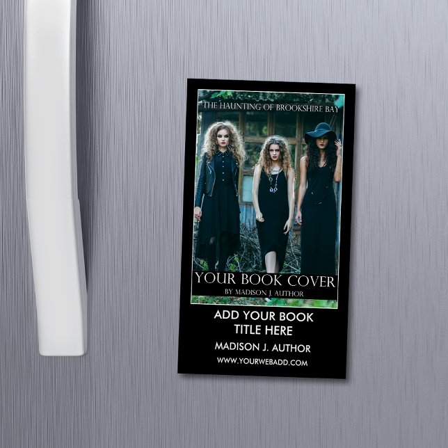 Skrivarförfattare, Bok-befordringar Magnetiska Visitkort (Customize to change text size, style, background color and more.)