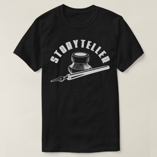 Skrivarförfattare Bok Literature Publisher Storyte T Shirt (Design framsida)