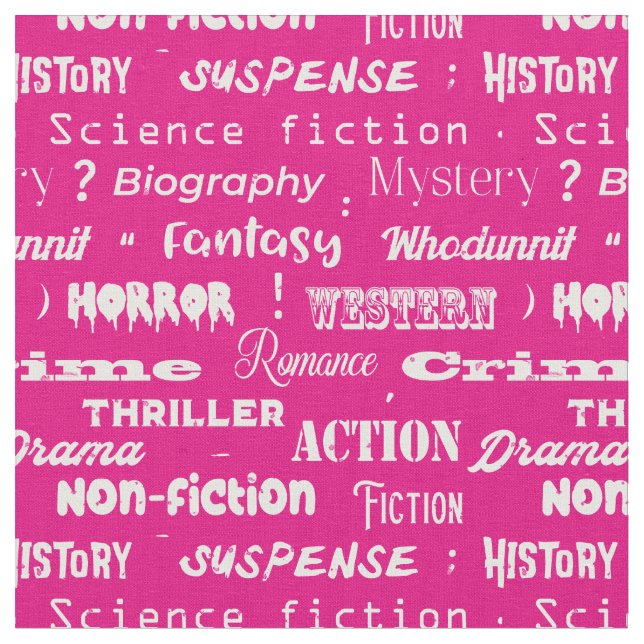 Skrivarförfattare Bok Reader Rosa White Mönster Tyg (Närbild)