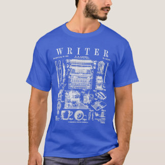 Skrivarförfattare Novelist Bookish Writing Verktyg T Shirt