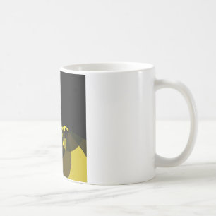 Skrivargrafik för svartvit och Guld-vektorgrafik i Kaffemugg