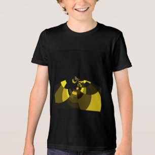 Skrivargrafik för svartvit och Guld-vektorgrafik i T Shirt