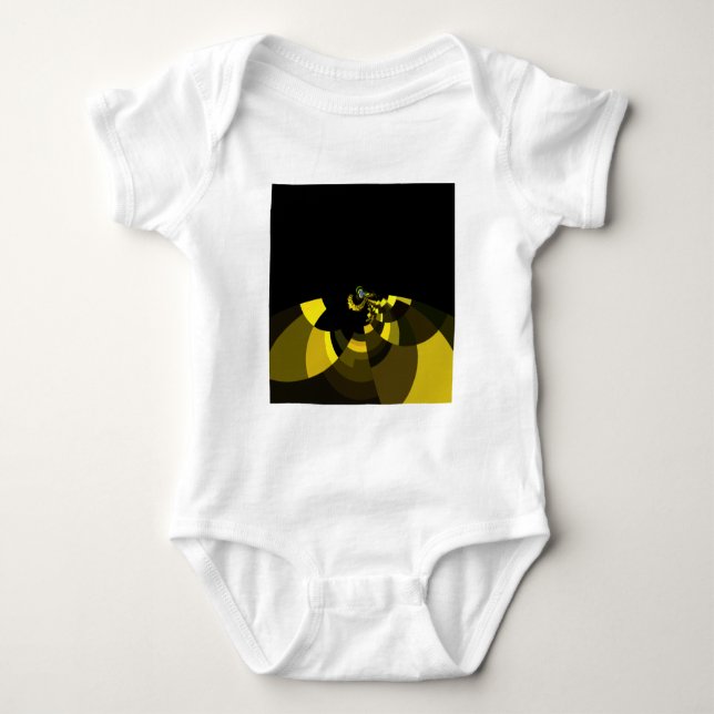 Skrivargrafik för svartvit och Guld-vektorgrafik i T-shirt (Framsida)