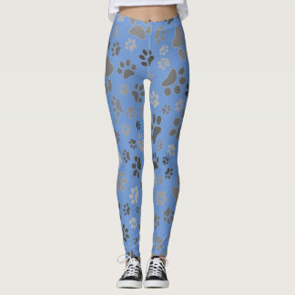 Skrivarkopplingar för dam Paw-utskrift Leggings