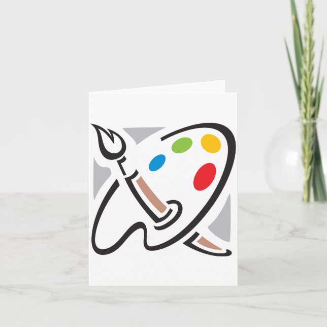 Skrivarpalettanteckningskort Kort (Framsida)