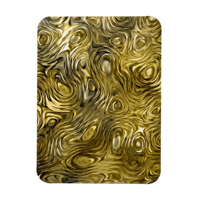 Skrivarpennemagnet Molten "Guld" Magnet (Vertikal)