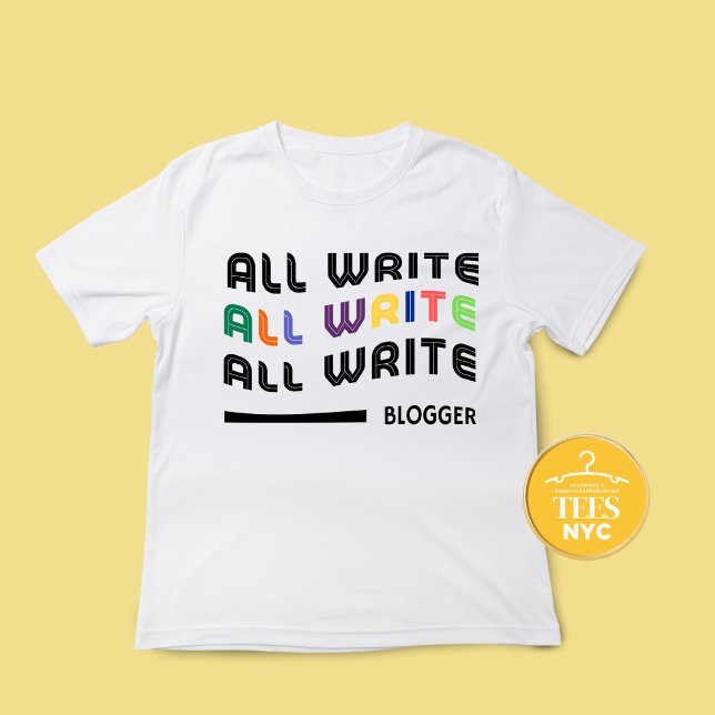 Skrivarskirt som lämnas för Bloggare Unisex T-Shir T Shirt (Skapare uppladdad)
