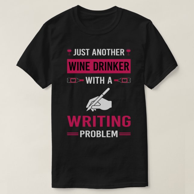 Skrivarskrivare för Vin Drinker T Shirt (Design framsida)
