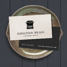 Skrivartyp för Vintage Visitkort