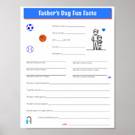 Skrivbar nedladdning av Fars dag Son Interview Poster