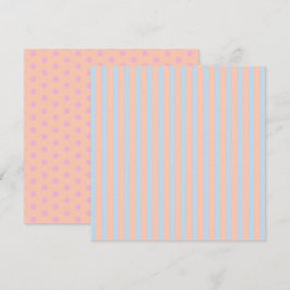 Skrivbar Pastel Rainbow Rand & Flowers Inbjudningar