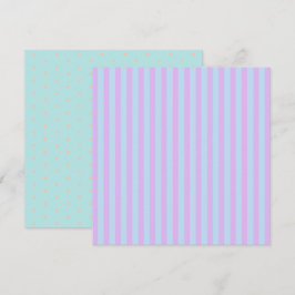 Skrivbar Pastel Rainbow Rand & Polka dots Inbjudningar