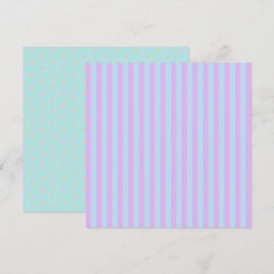 Skrivbar Pastel Rainbow Rand & Polka dots Inbjudningar