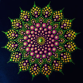 Skrivbar pricka på din egen Mandala-mall Poster