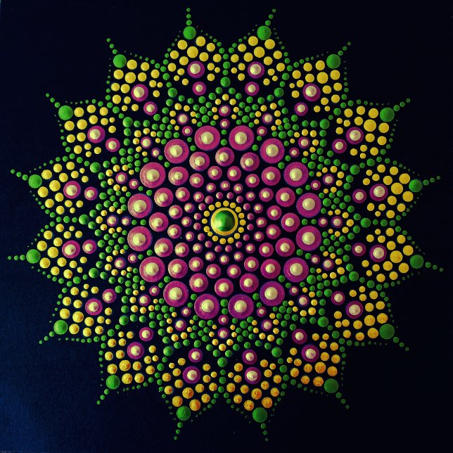 Skrivbar pricka på din egen Mandala-mall Poster (Skapare uppladdad)