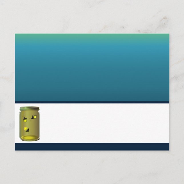 Skrivbara platskort och Mason Burk Sunse Vykort (Framsida)