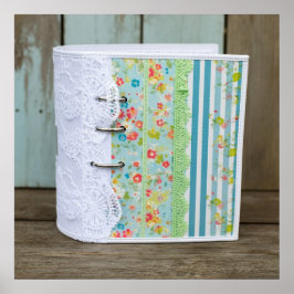 Skrivbart Adobe-foto av skrapbok Land Poster