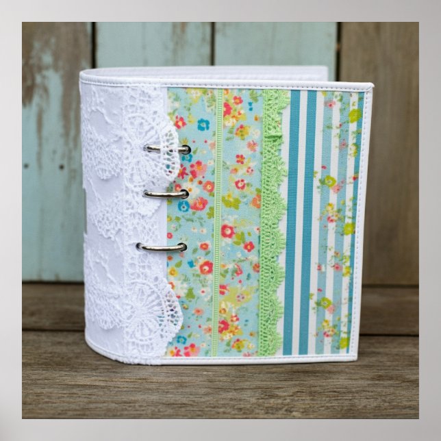 Skrivbart Adobe-foto av skrapbok Land Poster (Framsidan)