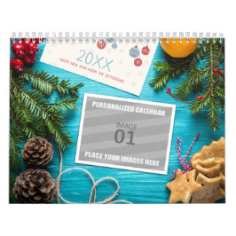 Skrivbart familjefoto Helgdag Bild 2024 Kalender
