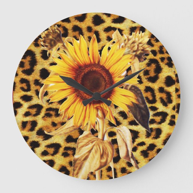 SKRIVBORD PÄLS OCH SUNFLOWER STOR KLOCKA (Framsida)