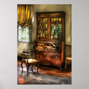 Skrivbord - studien poster