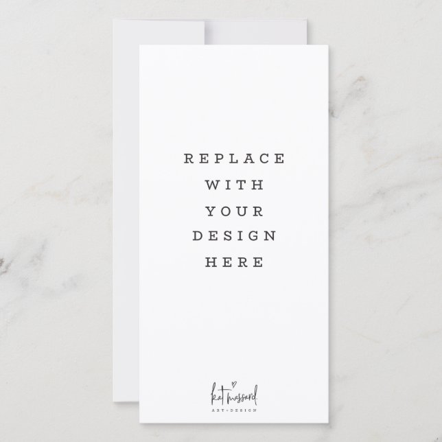 SKRIVBORDER 4 x 8 porträtt lodrät högt kort (Framsida)