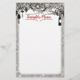 Skrivbordsartiklar för livsmedel och vin