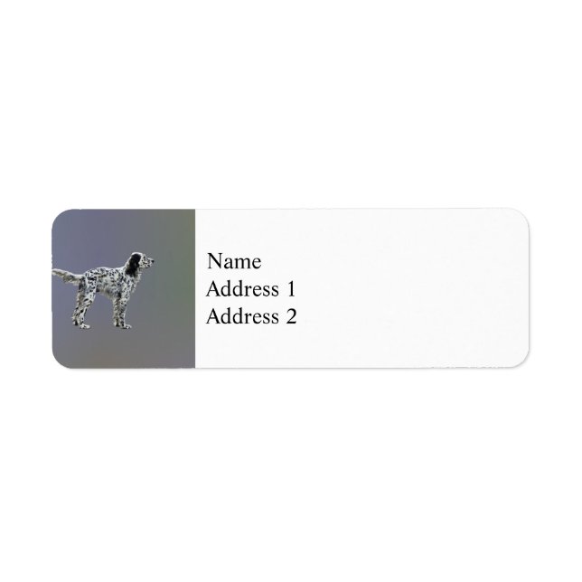 Skrivbordsbrev Returadress Etikett (Framsidan)