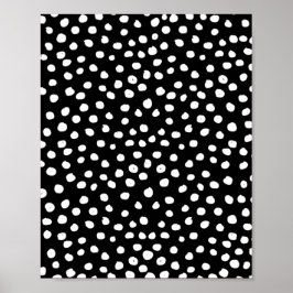 Skrivbordsdisketter med modern svart, vit djurfärg poster