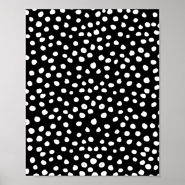 Skrivbordsdisketter med modern svart, vit djurfärg poster (Framsidan)