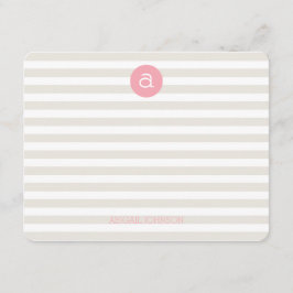 Skrivbordskort för inledande Personlig Anteckningskort