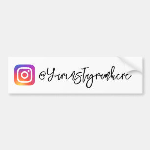 Skrivdetikett för Instagram Handtag Bildekal