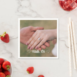 Skrivduk med anpassad fototypografi pappersservett