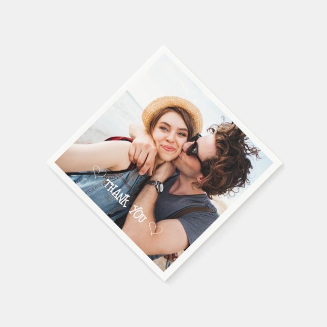 Skrivduk med anpassad fototypografi pappersservett (Hörn)