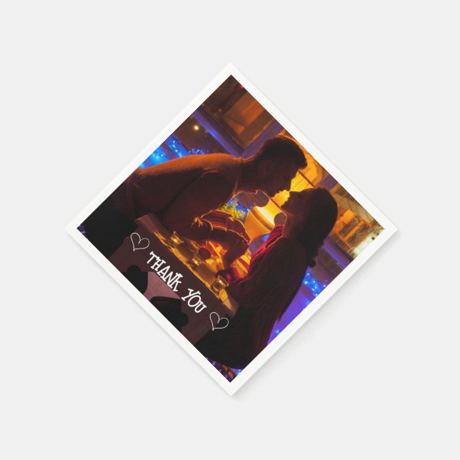 Skrivduk med anpassad fototypografi pappersservett (Hörn)