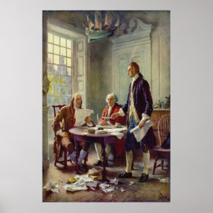 Skrivelse av Ferris självständighetsförklaring Poster