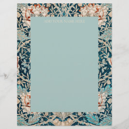 SKRIVELSE : WILLIAM MORRIS : "TULIPS" BREVHUVUD