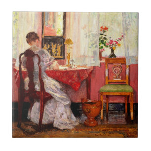 Skriven av Gari Melchers, Kakelplatta