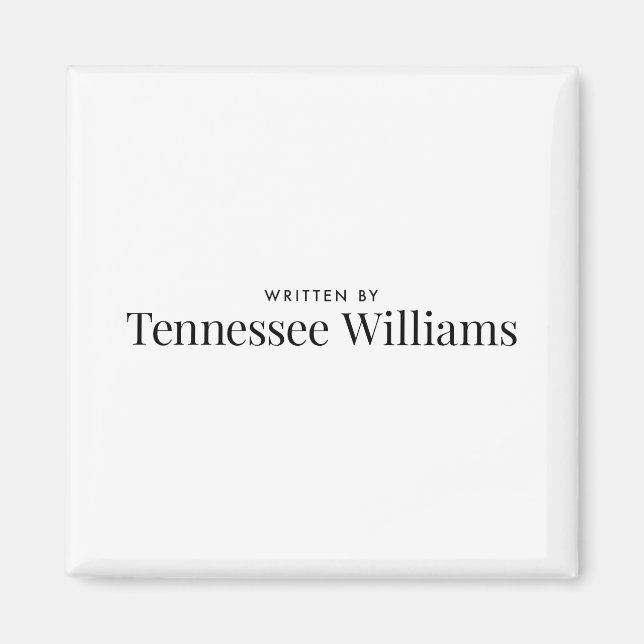 Skriven av Tennessee Williams Magnet (Framsidan)
