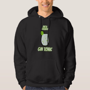 Skriven Gin Tonic Man Kvinna Trevlig Diet Hoodie