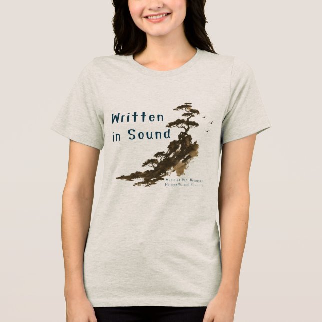 Skriven i Sound Women's Tee (Framsida)