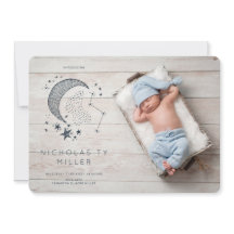 Skriven i Stars Constellation Birth Announce