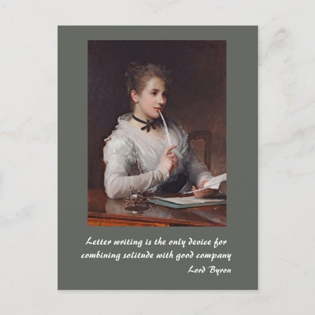 Skriver Brev Vykort (Framsida)