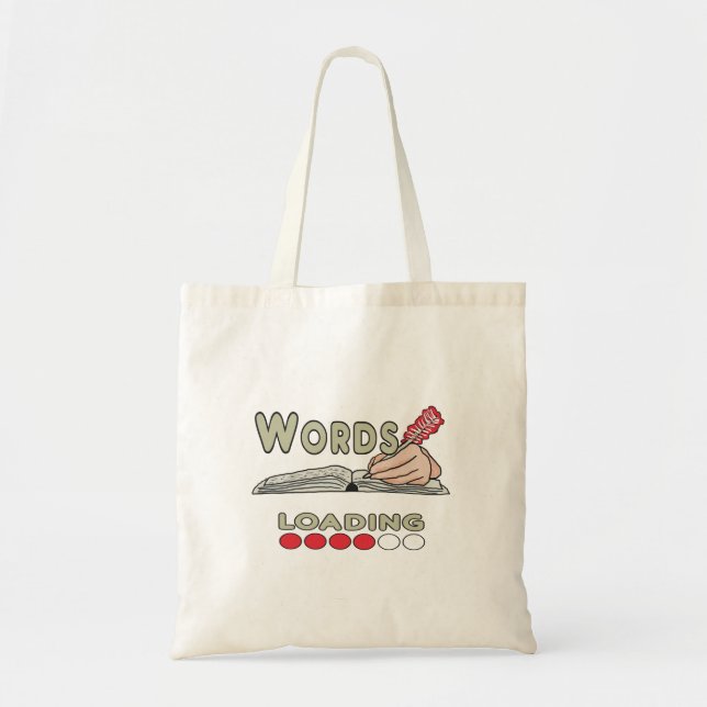 Skriver Ord Tygkasse (Framsidan)