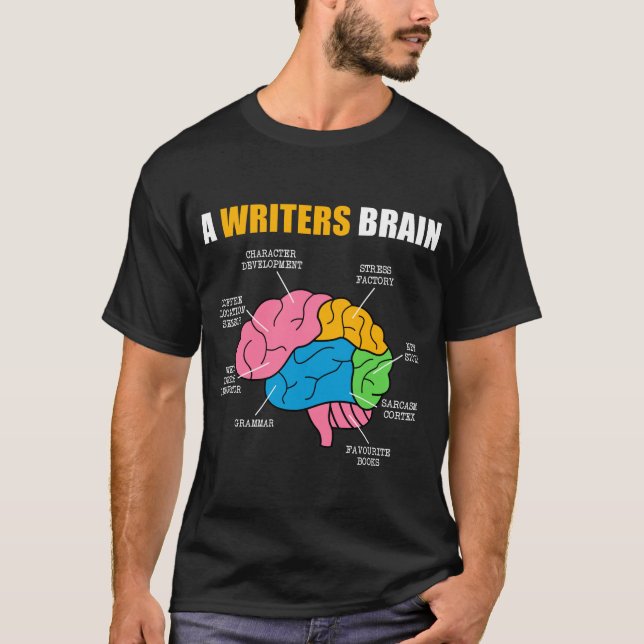 Skriver publicerad författare Bok A Writer A Write T Shirt (Framsida)