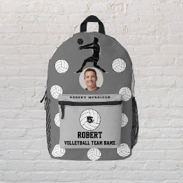 Skriver ut Sew Bags Volleyball grått