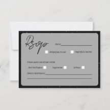 Skrivet i stjärnorna bröllopssvarskort