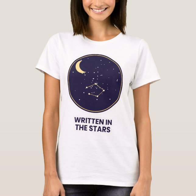 Skrivet i stjärnorna Celestial  T Shirt (Framsida)
