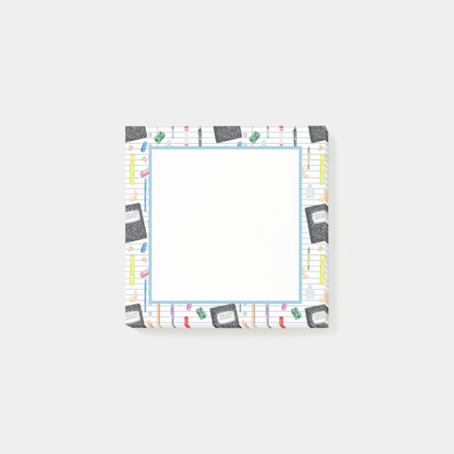 Skrivförsörjning - Anteckningar i skolserien Post-it Block (Framsida)