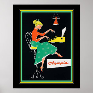 Skrivmaskin AdD för mitt århundrade Poster